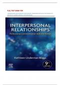 FULL TEST BANK FOR  INTERPERSONAL RELATIONSHIPS PROFESSIONAL COMMUNICATION SKILLS FOR NURSES 9TH EDITION BY ELIZABETH ARNOLD&comma; KATHLEEN BOGGS