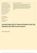 VIRTUAL ATI MATERNAL NEWBORN ASSESSMENT&sol; VERIFIED QUESTIONS WITH CORRECT ANSWERS&period;
