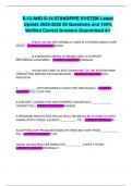 S-13 AND S-14 STANDPIPE SYSTEM Latest Update 2025-2026 50 Questions and 100&percnt; Verified Correct Answers Guaranteed A&plus;
