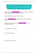 BDOC 2023 DC-Engineering Review Latest Update 2025-2026 190 Questions and 100&percnt; Verified Correct Answers Guaranteed A&plus;