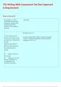 TSA Writing Skills Assessment Test Best Approach & Requirement   