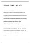 CST exam practice 1- AST book Questions With 100&percnt; Verified Correct Answers Graded A&plus;