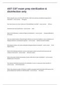 AST CST exam prep sterilization & disinfection only complete questions verified answers graded a&plus;&period;