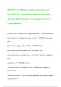 MPOETC Act 120 Police Academy Training Exam Prep 2025&sol;2026 &vert; Real Practice Questions & Verified Answers &vert; Full Study Guide for Guaranteed Success &vert; Updated Edition