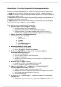 Samenvatting Managing Digital Business Bedrijfskunde - Introduction to Digital Economics -  Managing Digital Business &lpar;EBP045A05&rpar;