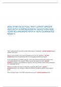 WGU D169 OA ACTUAL TEST LATEST UPDATE  2025 WITH COMPREHENSIVE QUESTIONS AND  VERIFIED ANSWERS WITH A 100&percnt; GUARANTEE  PASS &excl;&excl;&excl;