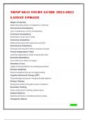 NRNP 6645 STUDY GUIDE 2024-2025 LATEST UPDATE 