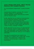 Level 4 Written Skills Study - MGCCC Nursing Questions With Complete Solutions