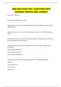 BMS 2036 EXAM TEST- QUESTIONS WITH ANSWERS VERIFIED 100&percnt; CORRECT