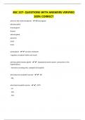BSC 227- QUESTIONS WITH ANSWERS VERIFIED 100&percnt; CORRECT