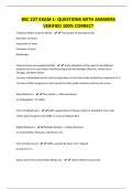 BSC 227 EXAM 1- QUESTIONS WITH ANSWERS VERIFIED 100&percnt; CORRECT