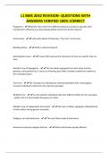 L1 BMS 2042 REVISION- QUESTIONS WITH ANSWERS VERIFIED 100&percnt; CORRECT