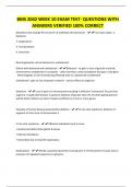 BMS 2042 WEEK 10 EXAM TEST- QUESTIONS WITH ANSWERS VERIFIED 100&percnt; CORRECT