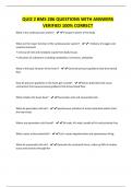 QUIZ 2 BMS 206 QUESTIONS WITH ANSWERS VERIFIED 100&percnt; CORRECT
