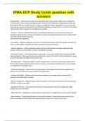 IPMA-SCP Study Guide question with answers
