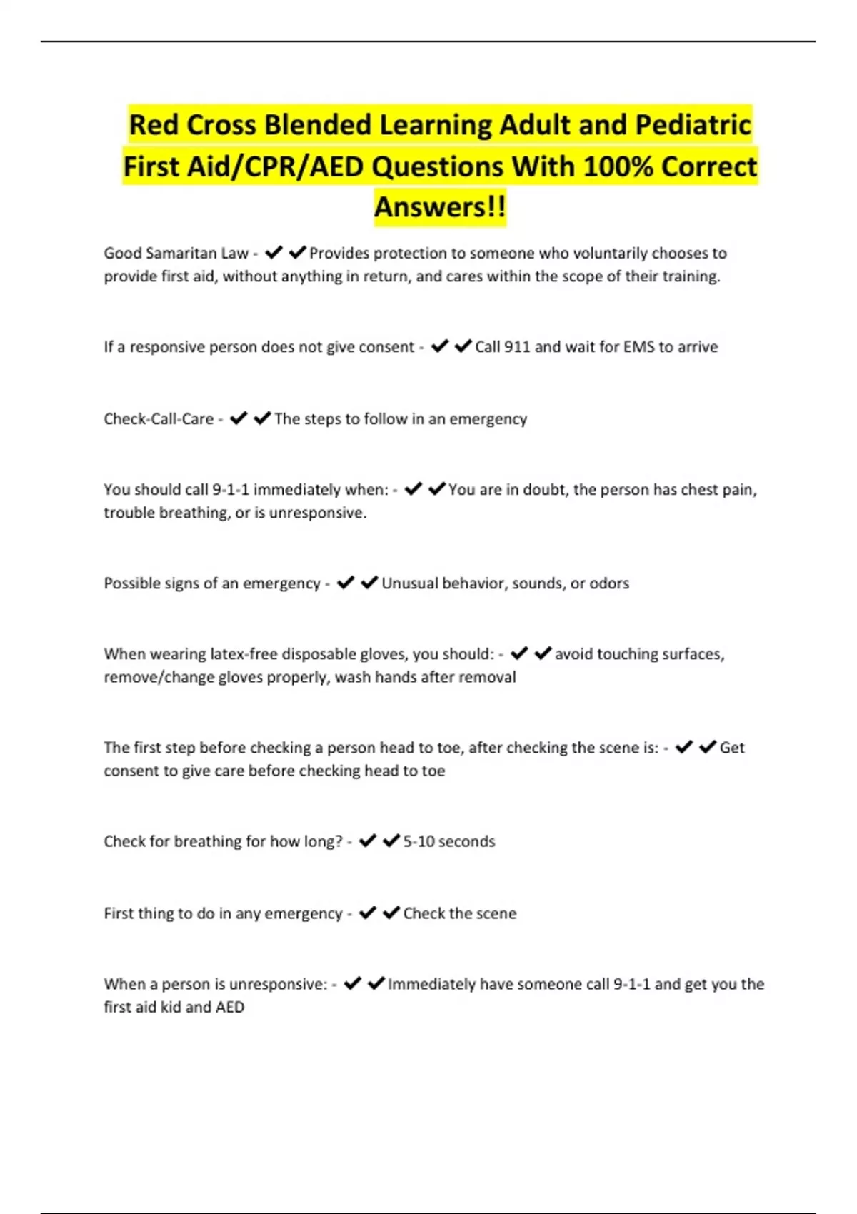 Red Cross Blended Learning Adult and Pediatric First Aid/CPR/AED ...