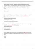 TEXAS GENERAL LINES LIFE&comma; ACCIDENT AND HEALTH INSURANCE 2 EXAM NEWEST VERSION 2025 ACTUAL EXAM COMPLETE QUESTIONS AND CORRECT DETAILED ANSWERS &vert;VERIFIED ANSWERS&vert;ALREADY GRADED A&plus;&vert;&vert;BRAND NEW&excl;&excl;