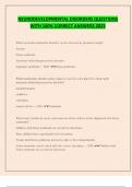 NEURODEVELOPMENTAL DISORDERS QUESTIONS  WITH 100&percnt; CORRECT ANSWERS 2025