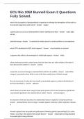 ECU Bio 1050 Bunnell Exam 2 Questions Fully Solved&period;