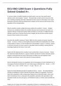 ECU BIO 1200 Exam 1 Questions Fully Solved Graded A&plus;&period;