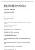 ECU BIOL 2150 Exam 4 Training Questions With Solved Solutions&period;