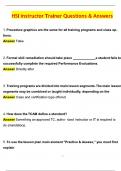 2025 HSI Instructor Trainer Actual Exam &lpar;Latest 2025 &sol; 2026 Update&rpar; Questions & Verified Answers &vert; 100&percnt; Correct &vert; Grade A&plus;