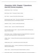 Chemistry 1120&colon; Chapter 7 Questions And All Correct Answers&period;