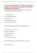 Kuby Immunology Chapter 1-4 &lpar;2025&rpar; comprehensive questions and verified detailed solutions &lpar; MULTIPLE CHOICES&rpar; &vert;100&percnt; CORRECT&excl;&excl;