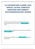 VA CONTRACTORS LICENSE&ratio; 2025 UPDATE &vert; ACTUAL COMPLETE QUESTIONS AND CORRECT SOLUTIONS&vert;EXCELLENT SCORES