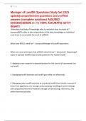 Manager of Landfill Operations Study Set 2025 update&vert;comprehensive questions and verified answers &lpar;complete solutions&rpar; ASSURED SUCCESS&vert;GRADE A&plus;&excl;&excl; &lpar; 100&percnt; ACCURATE&rpar; GET IT RIGHT&excl;&excl;