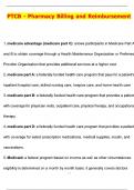 2025 PTCB - Pharmacy Billing and Reimbursement &lpar;Latest 2025 &sol; 2026 Update&rpar; Questions and Verified Answers &vert; 100&percnt; Correct &vert; Grade A&plus;