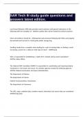 SAR Tech III study guide questions and answers latest edition&period;