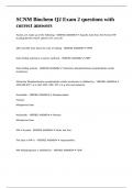 SCNM Biochem Q2 Exam 2 questions with correct answers&period;