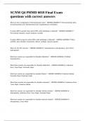 SCNM Q4 PHMD 6010 Final Exam questions with correct answers