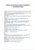 RPPO 302 QUALBUNDLED  EXAMS WITH CORRECT ANSWERS 2025
