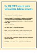 3m 302 RPPO newest exam with verified detailed answers 