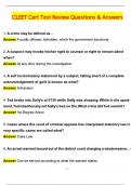CLEET Cert Test Review &lpar;Latest 2025 &sol; 2026 Update&rpar; Questions and Verified Answers &vert; 100&percnt; Correct &vert; Grade A&plus;