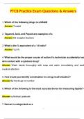 PTCB Practice Exam &lpar;Latest 2025 &sol; 2026 Update&rpar; Questions and Verified Answers &vert; 100&percnt; Correct &vert; Grade A&plus;