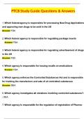 PTCB Study Guide &lpar;Latest 2025 &sol; 2026 Update&rpar; Questions and Verified Answers &vert; 100&percnt; Correct &vert; Grade A&plus;