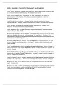 MDU EXAM 2 QUESTIONS AND ANSWERS