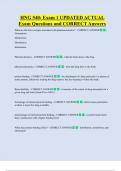 HNG 540&colon; Exam 1 UPDATED ACTUAL   Exam Questions and CORRECT Answers