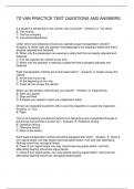 7D VAN PRACTICE TEST QUESTIONS AND ANSWERS