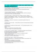 CLT-LANA COMPREHENSIVE EXAM 2025 QUESTIONS WITH ANSWERS GUARANTEE A&plus;