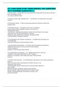 CLT-LANA EXAM STUDY GUIDE MANUAL 2025 QUESTIONS WITH ANSWERS GUARANTEE A&plus;