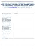 UNC MBA 650 ACTUAL FINAL EXAM NEWEST VERSION 2024 2025 LATEST UPDATE WITH ALL 280 QUESTIONS AND CORRECT  DETAILED ANSWERS &vert;&vert; COMPLETE VERSION WITH VERIFIED  ANSWERS GUARANTEED PASS ALREADY  GRADED A&plus;