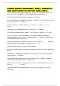 FLORIDA BUSINESS AND FINANCE ACTUAL EXAM PAPER 2025 QUESTIONS WITH ANSWWRS GUARANTEE A&plus;