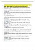 FLORIDA BUSINESS AND FINANCE COMPREHENSIVE EXAM 2025 QUESTIONS WITH ANSWERS GUARANTEE A&plus;