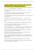FLORIDA BUSINESS AND FINANCE EOC TEST PAPER 2025 QUESTIONS WITH ANSWERS GUARANTEE A&plus;