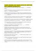 FLORIDA BUSINESS AND FINANCE EXAM 2025 QUESTIONS WITH ANSWWRS GUARANTEE A&plus;
