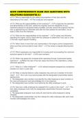 GCOR COMPREHENSIVE EXAM 2025 QUESTIONS WITH SOLUTIONS GUARANTEE A&plus;